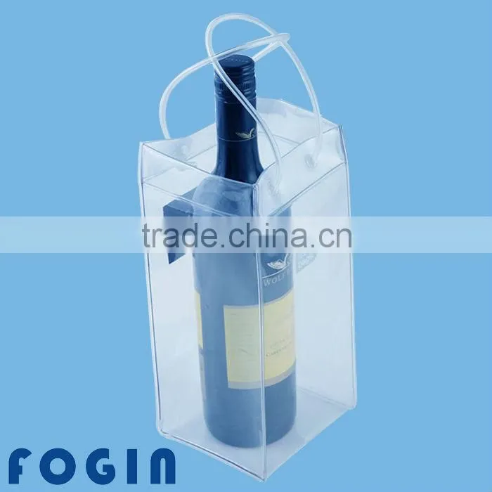 Recyclable Clear pvc ice wine bag
