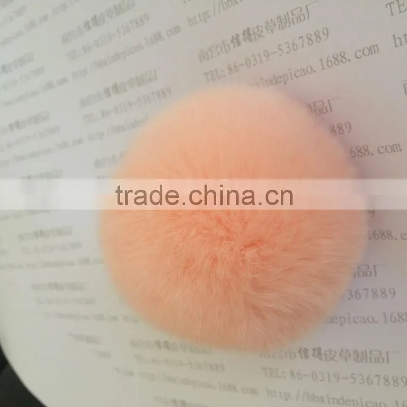 Pompon Gift Wholesale Key Ring 8cm Fur Ball Keychain