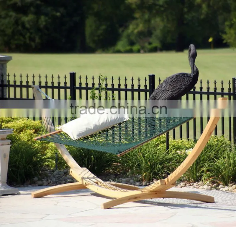 Customized Cotton Rope hammock with wooden stand