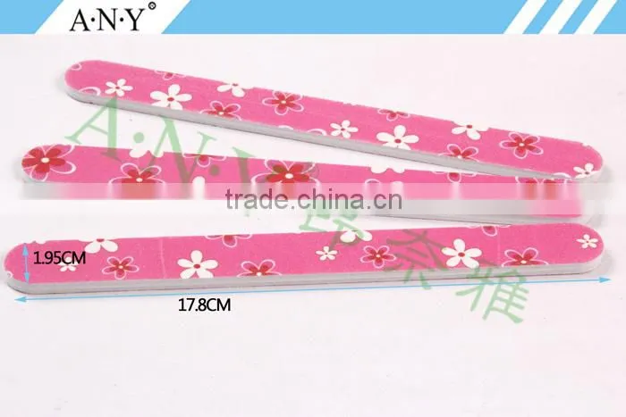 Nails Cure Polishing and Shaping Cure Pink Flower Nail File Standard Size