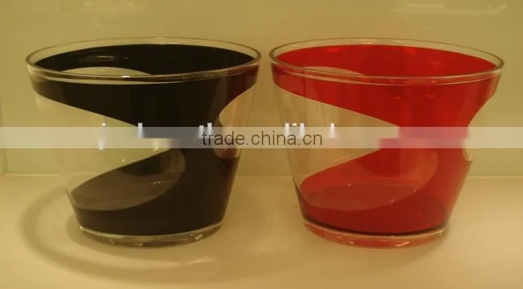 Wine cooler double Colored Plastic ice Bucket