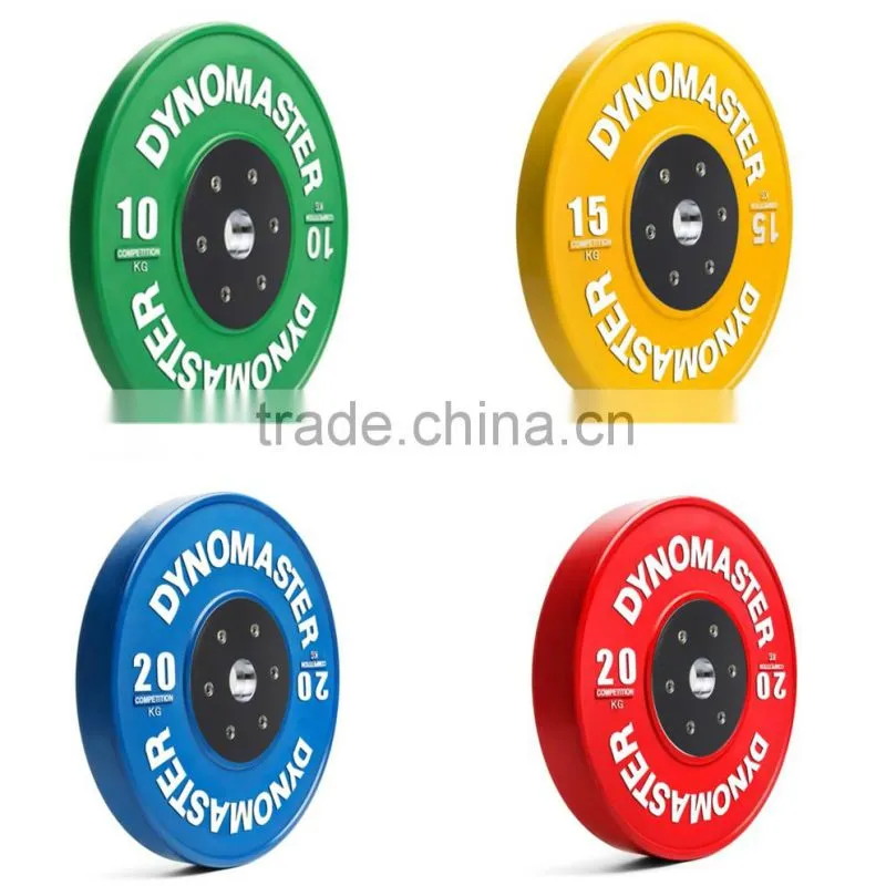 OEM 10kg olympic weight plates Olympic Rubber bumper plate bumper plate set 10kg