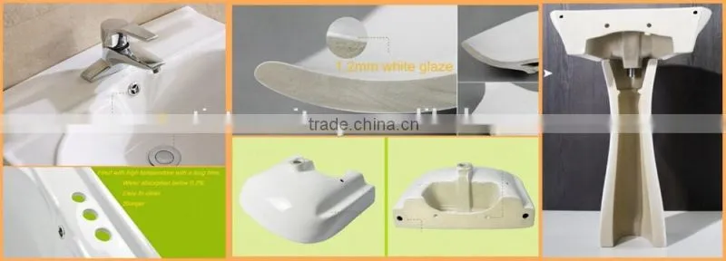 Alibaba Shop Sensor Tap Semi Recessed Round Basin For Wash