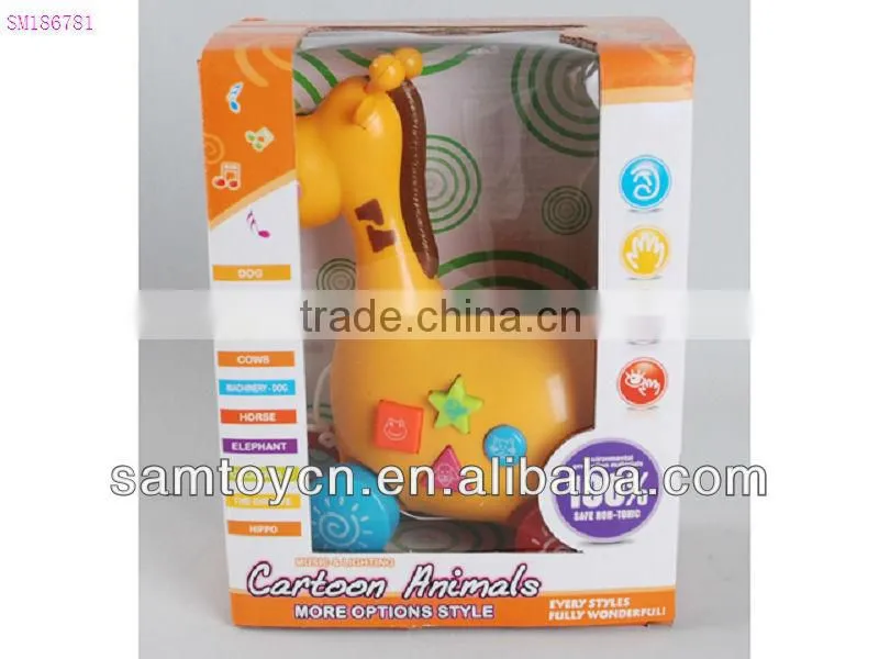 B/O cartoon cow toy with light,music