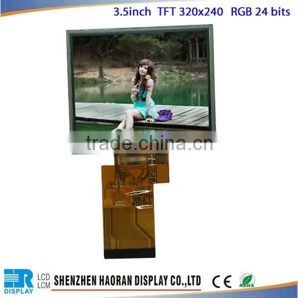 3.5inch tft lcd display touch screen tft LCD module,landscape,320*240 pixels, RGB interface,SPI interface