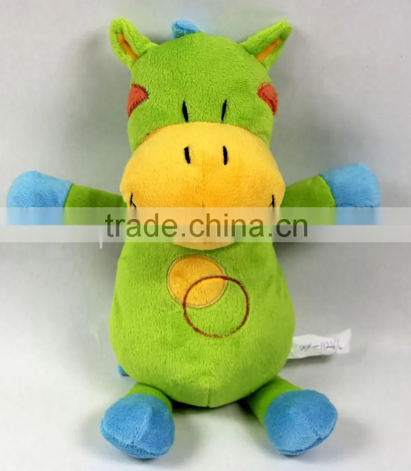 Luckiplus Hot Sale First Class Green and Blue Cow Safe Technology Toy For Kids