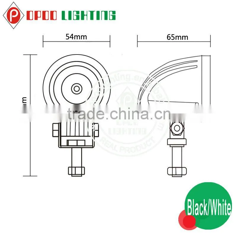 Bright 10w led work light,C.ree 2inch auto 10w led work light