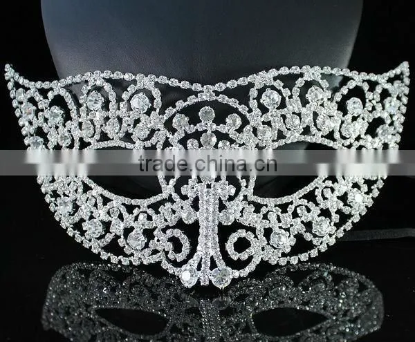wholesale fancy rhinestone masquerade ball mask