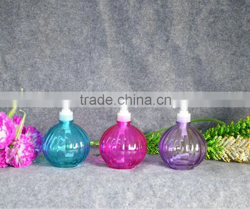 pumpkin shaped glass lotion bottle