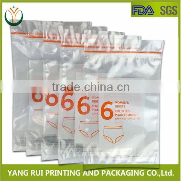 Alibaba China Online Shopping Plastic T- Shirt Packaging Zip Bag