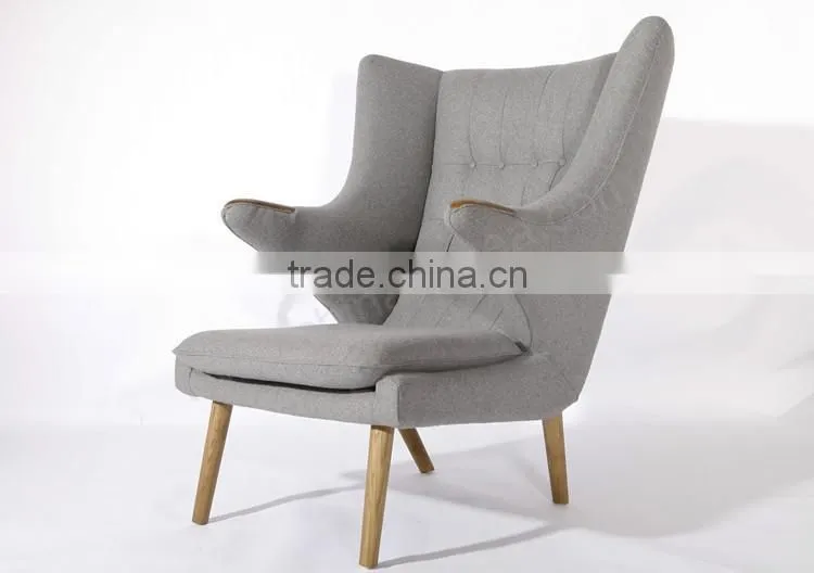 Hans J. Wegner cashmere Teddy Bear Chair and ottoman