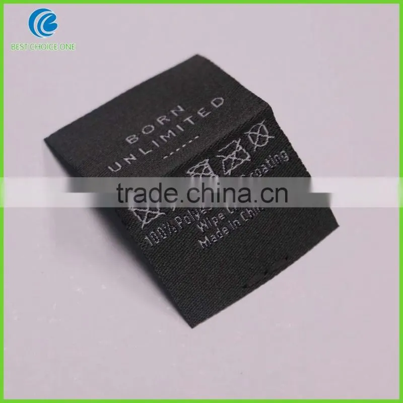 Custom High Density Labels Sewed In Cheap Woven Labels For Garment Handbags