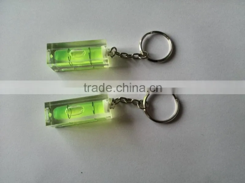 spirit level -black base,1 bubble level indicate level gift bubble key chain spirit level