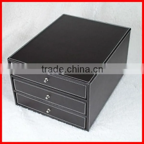 2014 Hot Sale Black PU Or Paper Drawer Box Cardboard