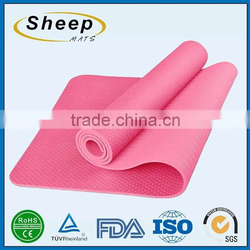 Cheap Price exercise fitness eco-friendly tpe natural yoga mat