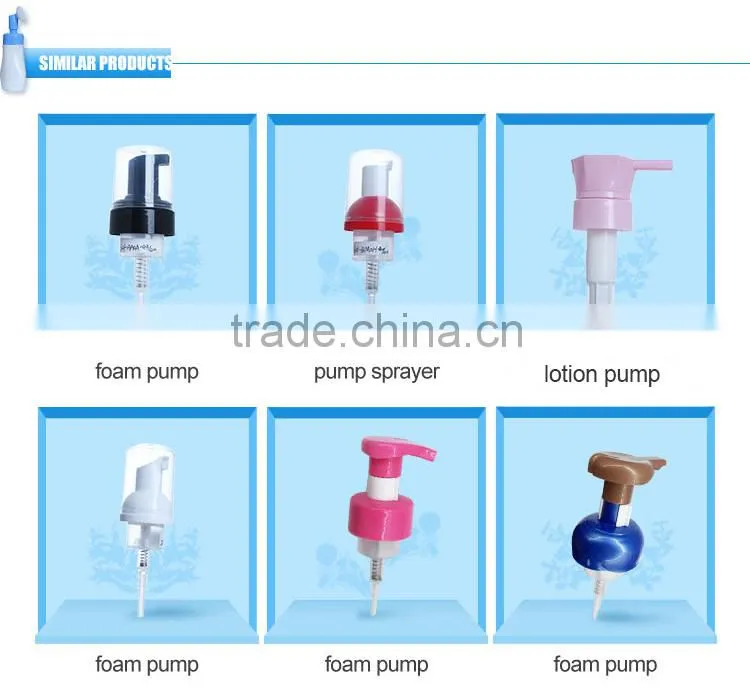 foam cosmetic bottle , soap foam pump , foamer pump
