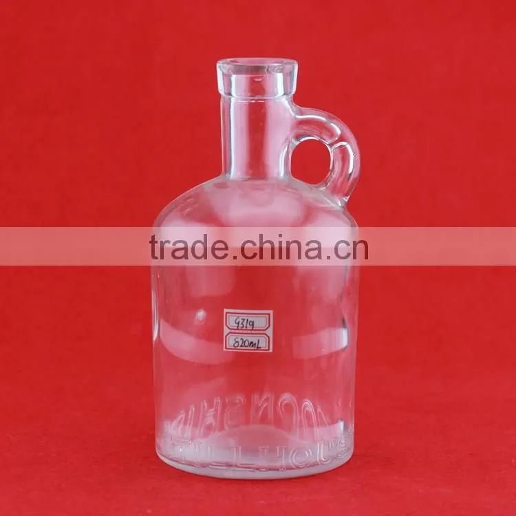 High quality glass ethanol bottle screw mouth bottle cucurbit shape bottle