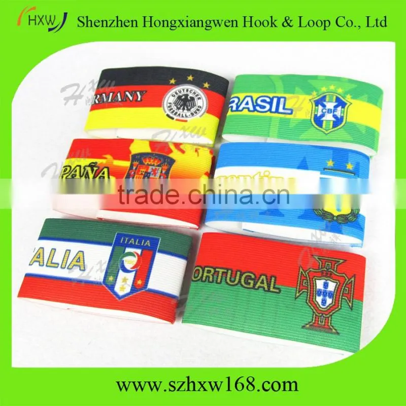 Full color logo print customized soccer captain armband