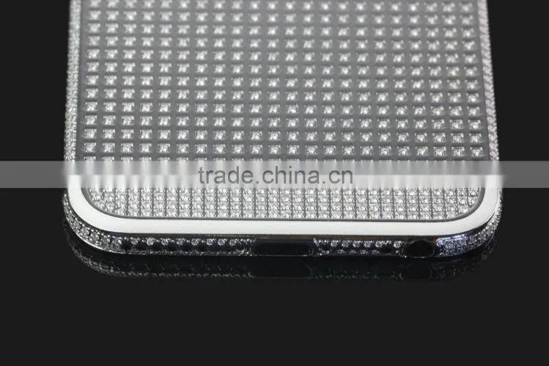 Silver electroplating for iPhone 6 24k gold plated crystal housing
