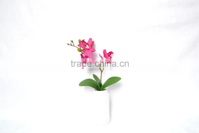 Morden fashion artificial Orchid in ceramic pot