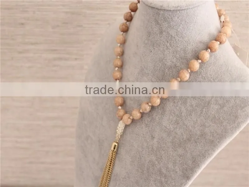 Hot selling fashion design acrylic beads necklace women necklace jewerly