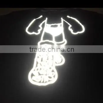 Reflex heat transfer logo for garment, T-shirt,clothes,chapeau
