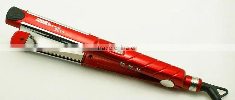 professional LED multifunctional titanium hair salon straightener B030