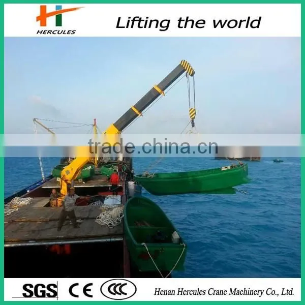 Marine Crane With Hydraulic Telescopic Booms