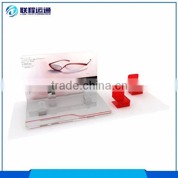 High quanlity acrylic colorful stand table top sunglass display