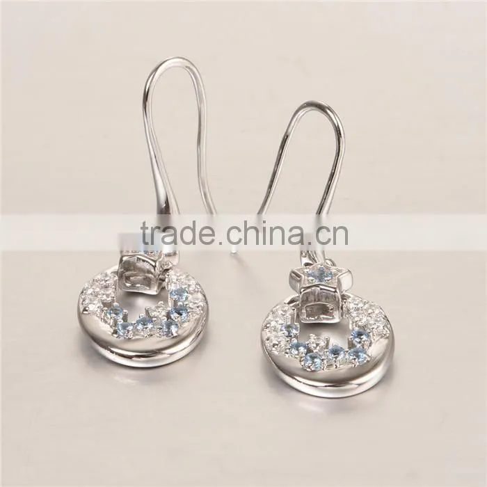 New Trendy Victoria Series Teardrop Spinel Hoop Earrings