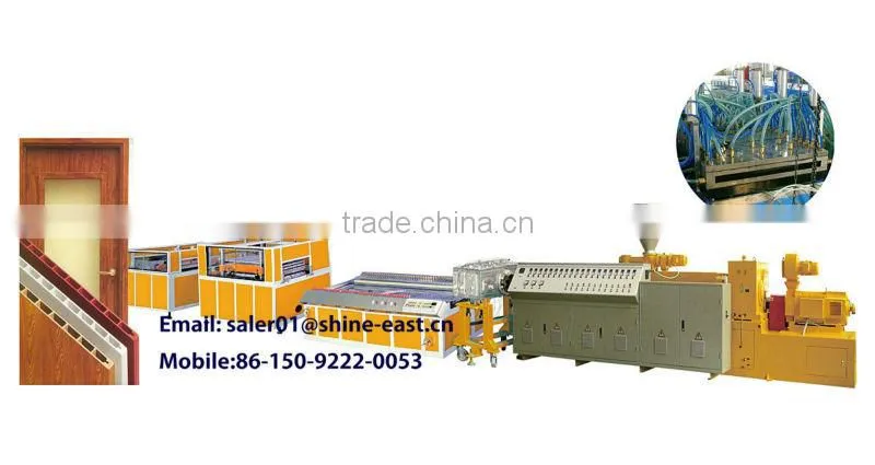 Sell hot! wood plastic machine / wood profile making machine production line