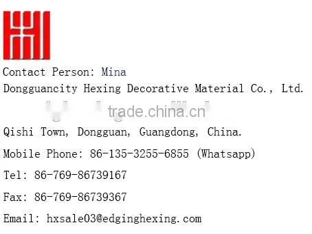 Flexible wood grain edge banding