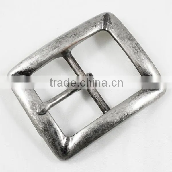 Nickel antique coat belt pin metal buckle
