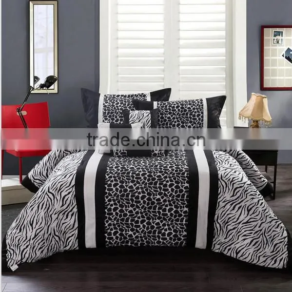 2015 Fashion design patchwork embroidered digital printed king size comforter bedding sets cheap bed sheet /bed cover set