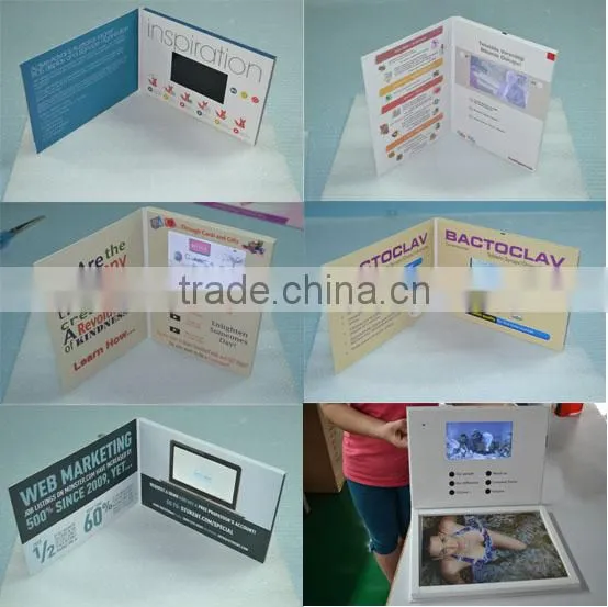 High Quality 2.4 Inch LCD Screen Video Greeting Card / Digital Business Card used in Promotion,Invitation