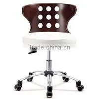 HY3012 Reasonable Pricy Walnut Wood Swan Restaurant Chair with Tube Frame