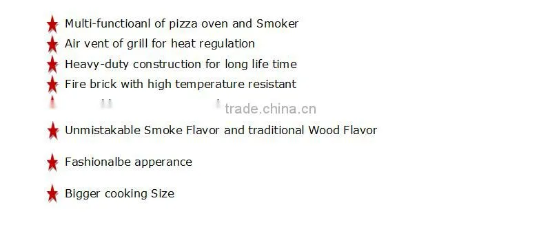 Wood Fired Pizza Oven with flavor smoke
