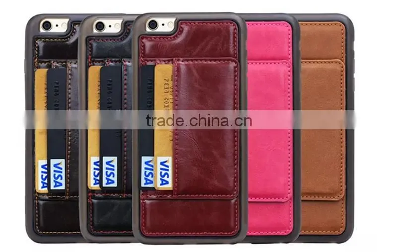 2015 new arrival hot selling leather case for iphone6, for iphone6 pink housing