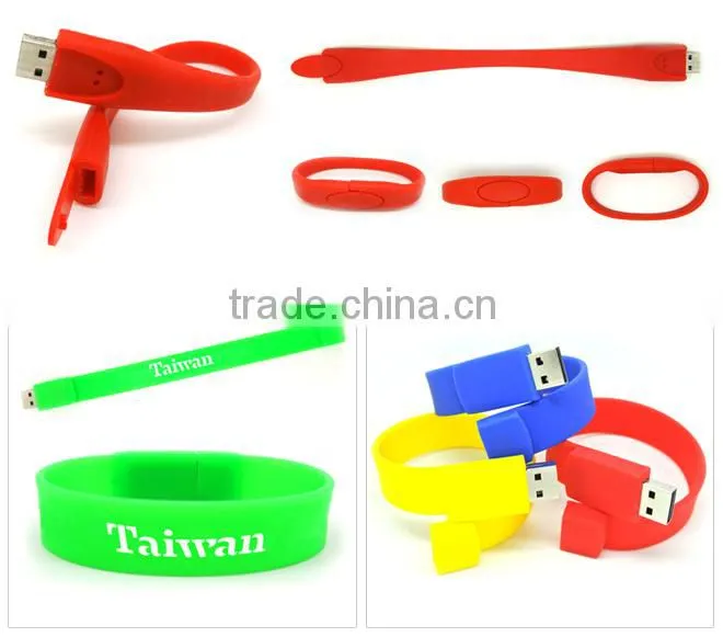cheap promotion souvenir bracelets usb memory trade show gift