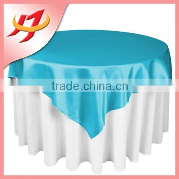 New arrival fancy and elegant wedding satin table overlay