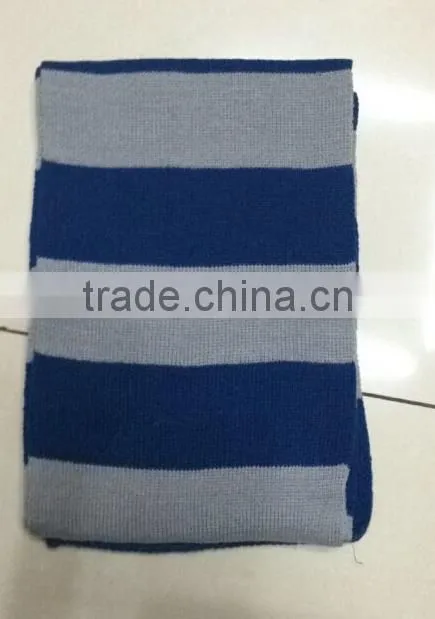 2015 new designed knitted black and yellow scarf