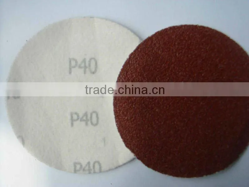 nap base Hook and loop backed sand paper discs