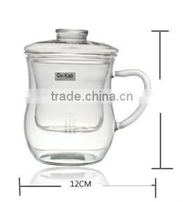 blown glass bubble tea cup