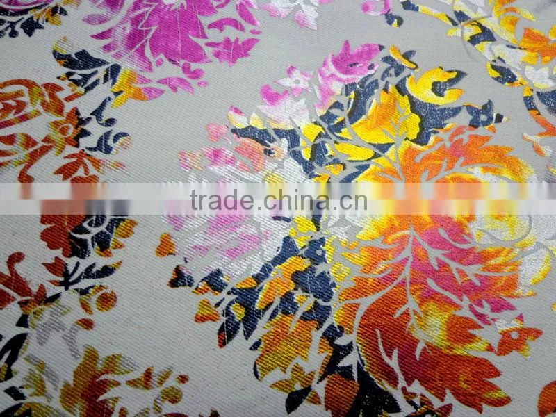 Flower Pattern Denim Fabric 2m1321