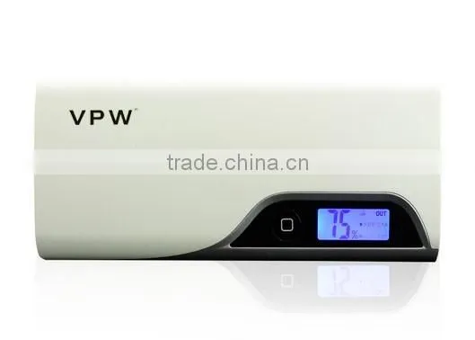 Portable 10000mAh 15000mah Power Bank with LCD indicator for iPhone for Samsung