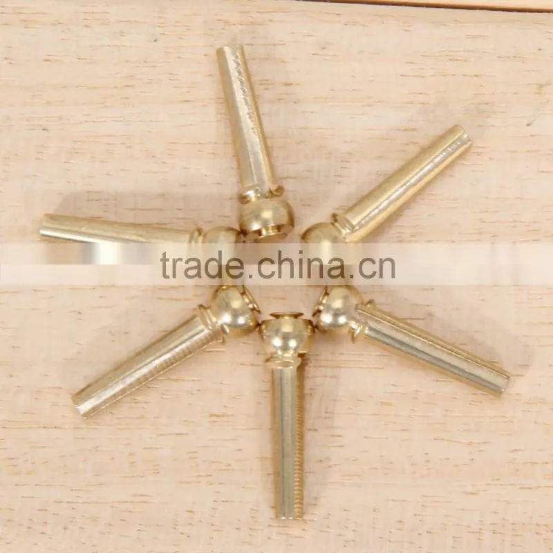 Metal Acoustic Guitar Bridge Pins Guitar Strings Fixed Cone String Pins String Nails Pure Copper 27*8*8mm Professional