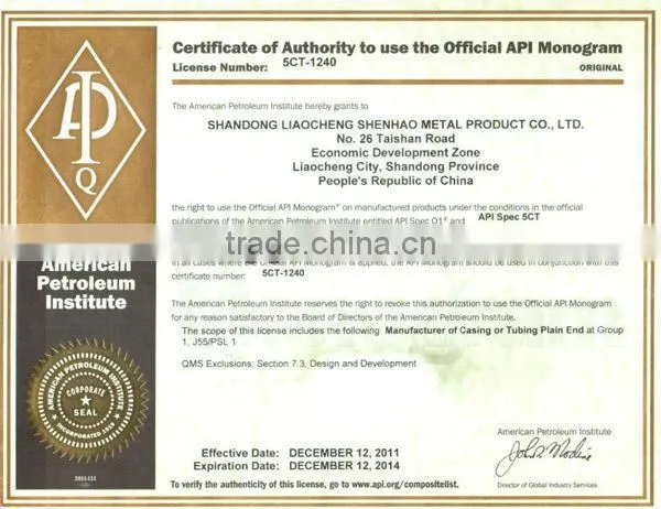 ASTM A107 GRB steel pipe made in china shenhao,hot sell,good quality,made in china