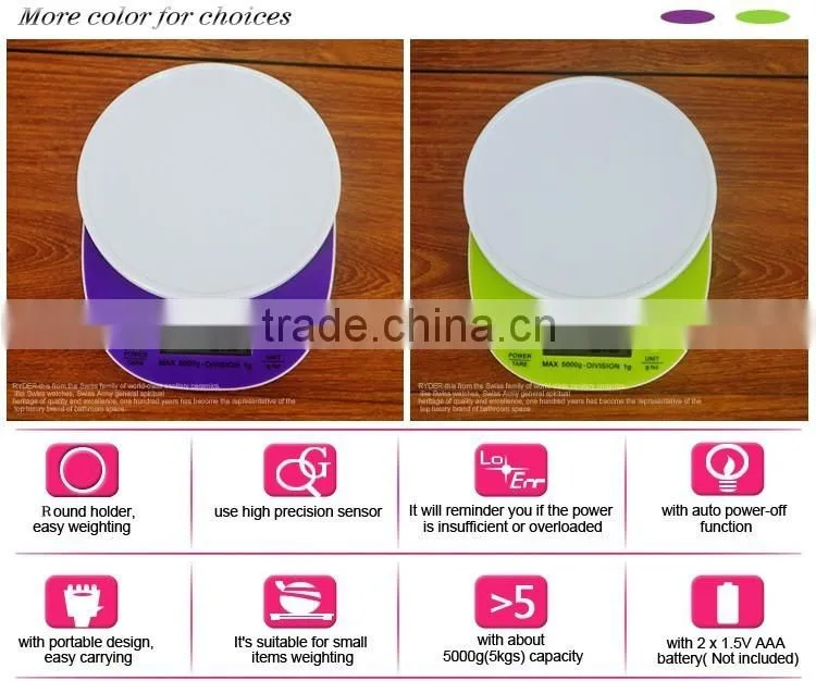 5kg Food Diet Kitchen Digital Scale electronic scales balance weight weighting LED electronic