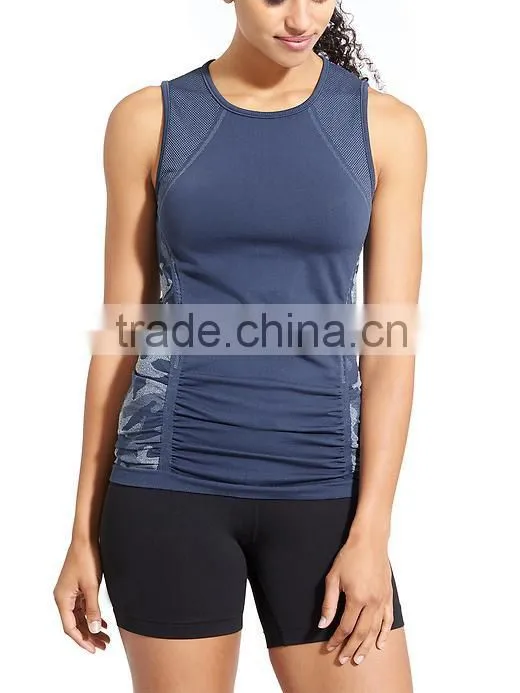 Custom logo yoga vests gym tank top workout sports wear fashion tank top women