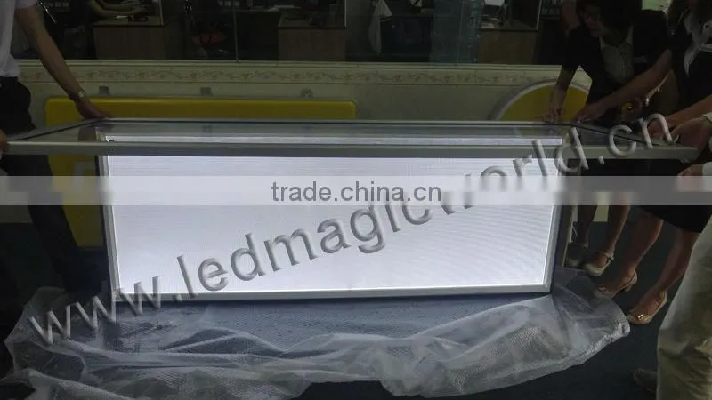 outdoor advertising lighted acrylic display with lock